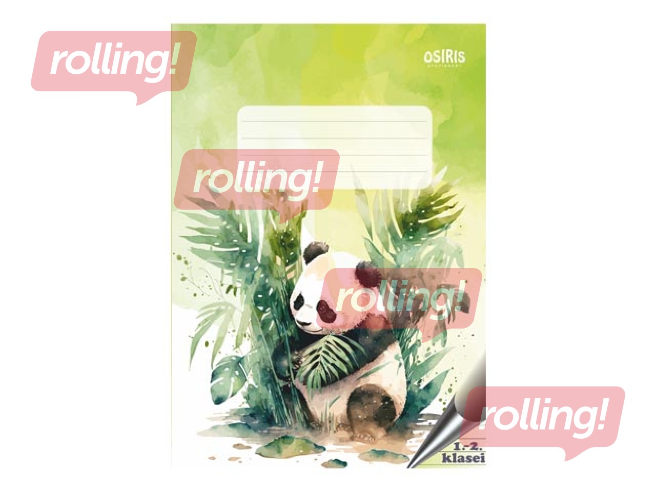 Burtnīca Osiris, 1.-2. klasei, līniju, 12 lapas