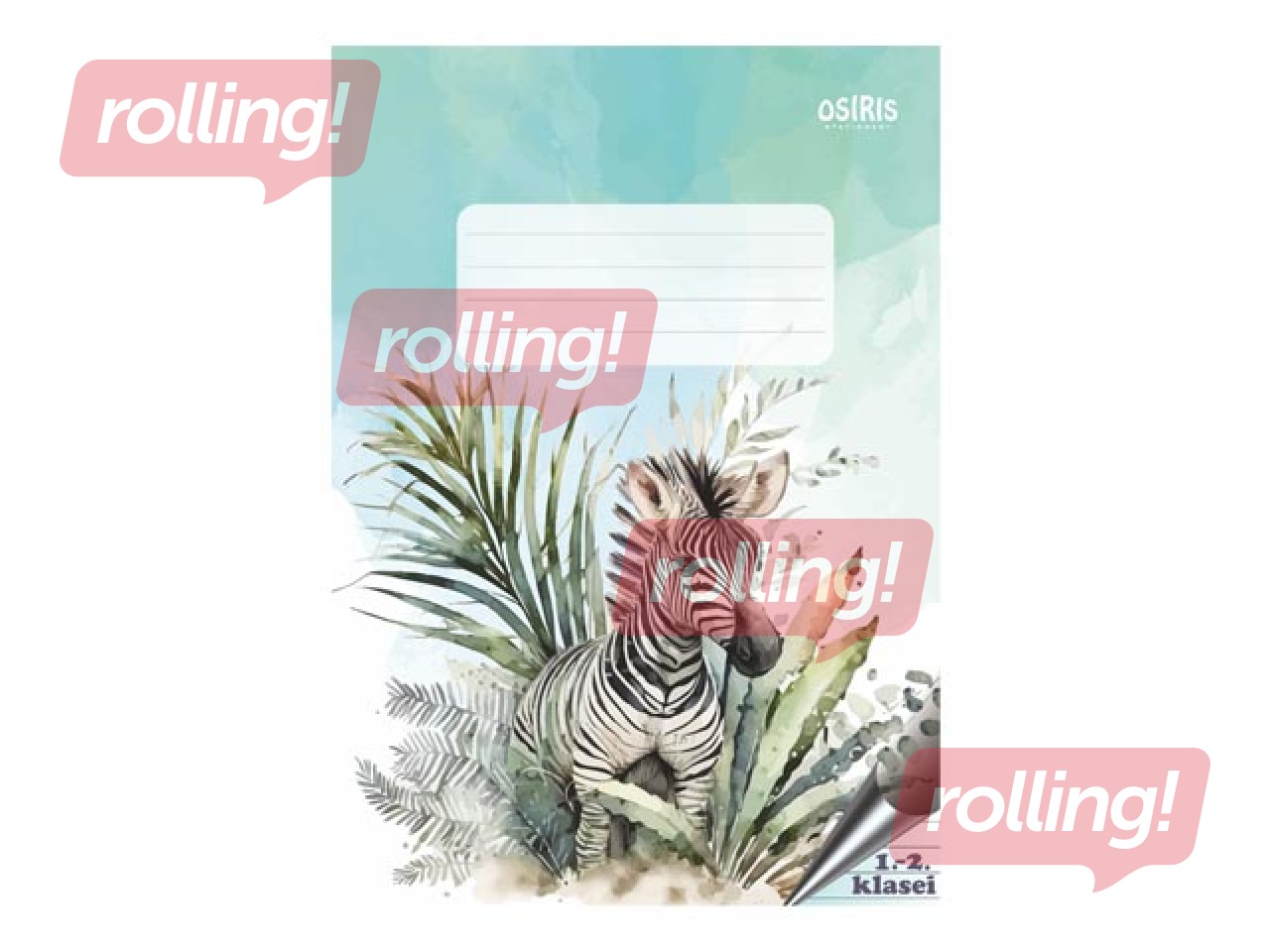 Burtnīca Osiris, 1.-2. klasei, līniju, 12 lapas