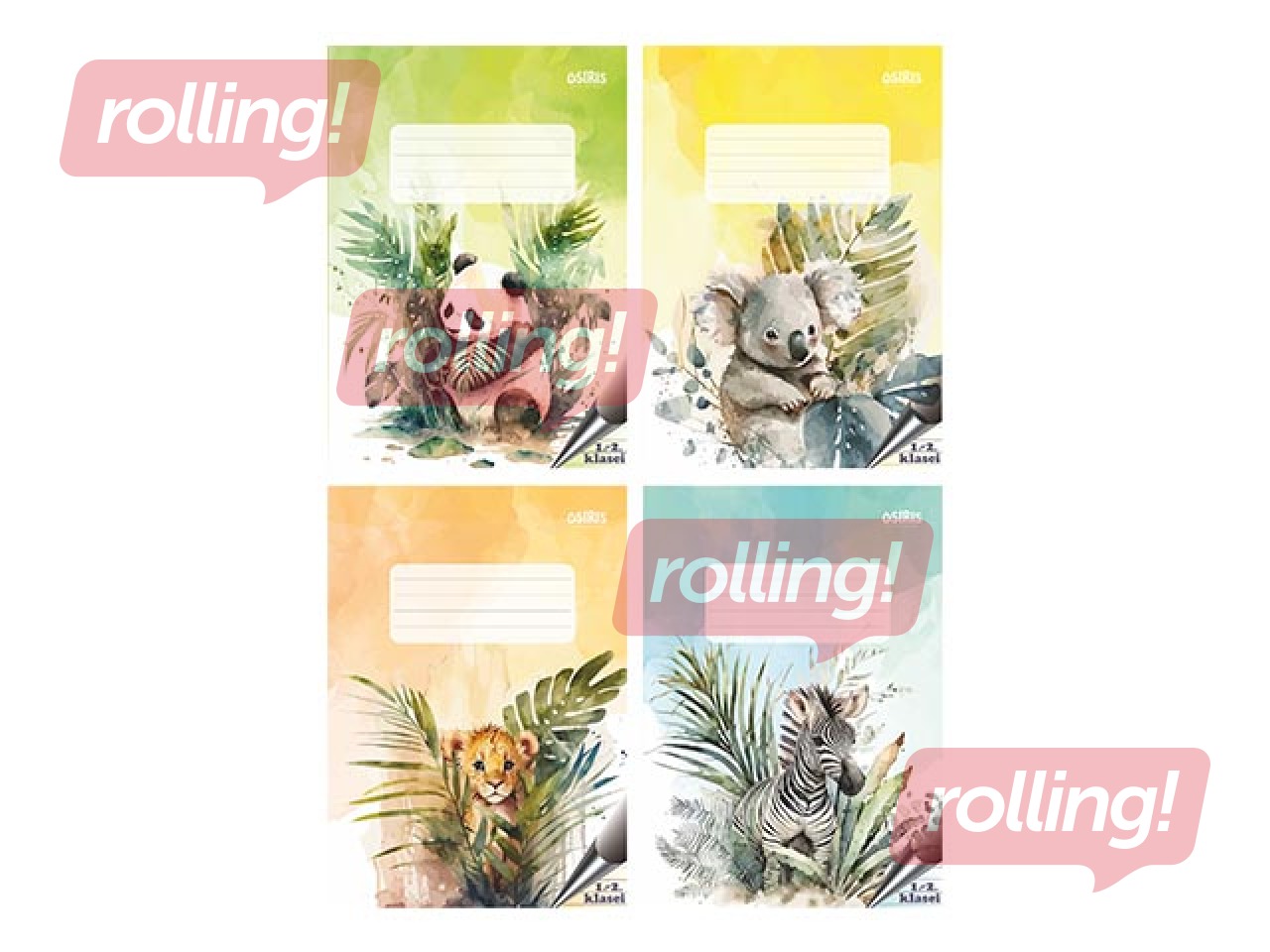 Jooneline vihik Osiris, 1.-2. klass, 12 leheküljed