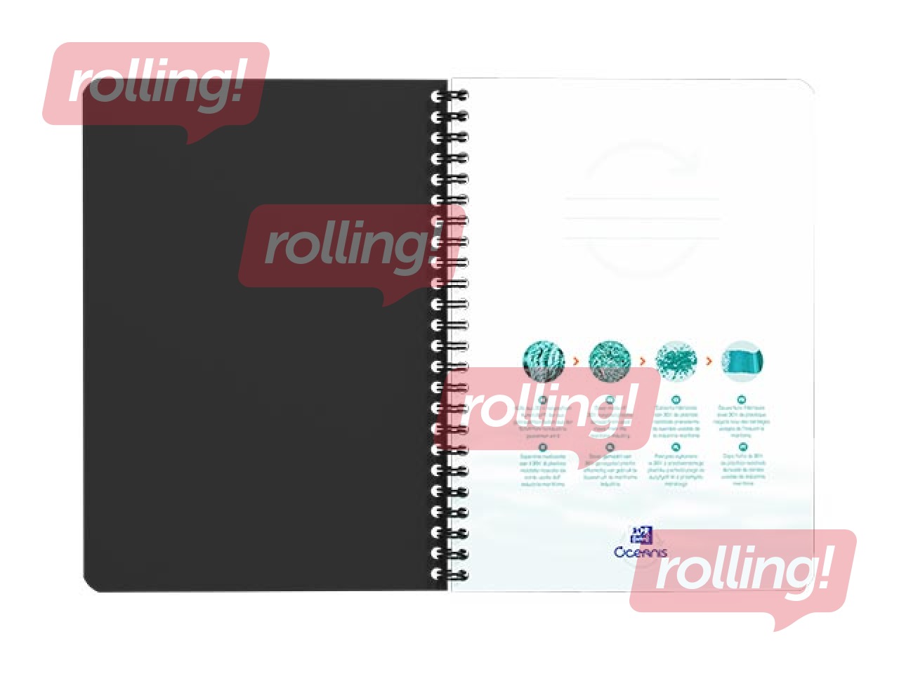 Notebook Oxford Office Oceanis, A5, ruled, 90 sheets