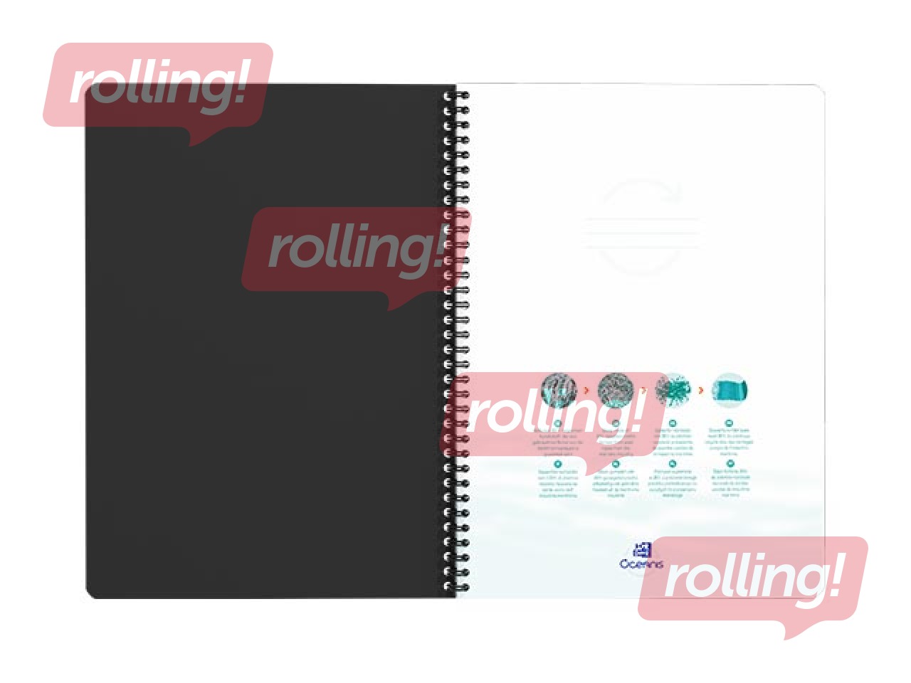 Klade Oxford Office Oceanis, A4, līniju, 90 lapas