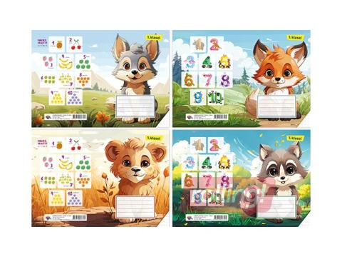 Excercise book ABC Jums, 1st class, large squared, 12 pages