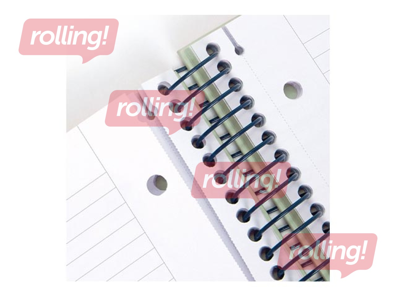 Klade ar spirāli cietos vākos Milan, A4, līniju, zaļa, 80 lapas