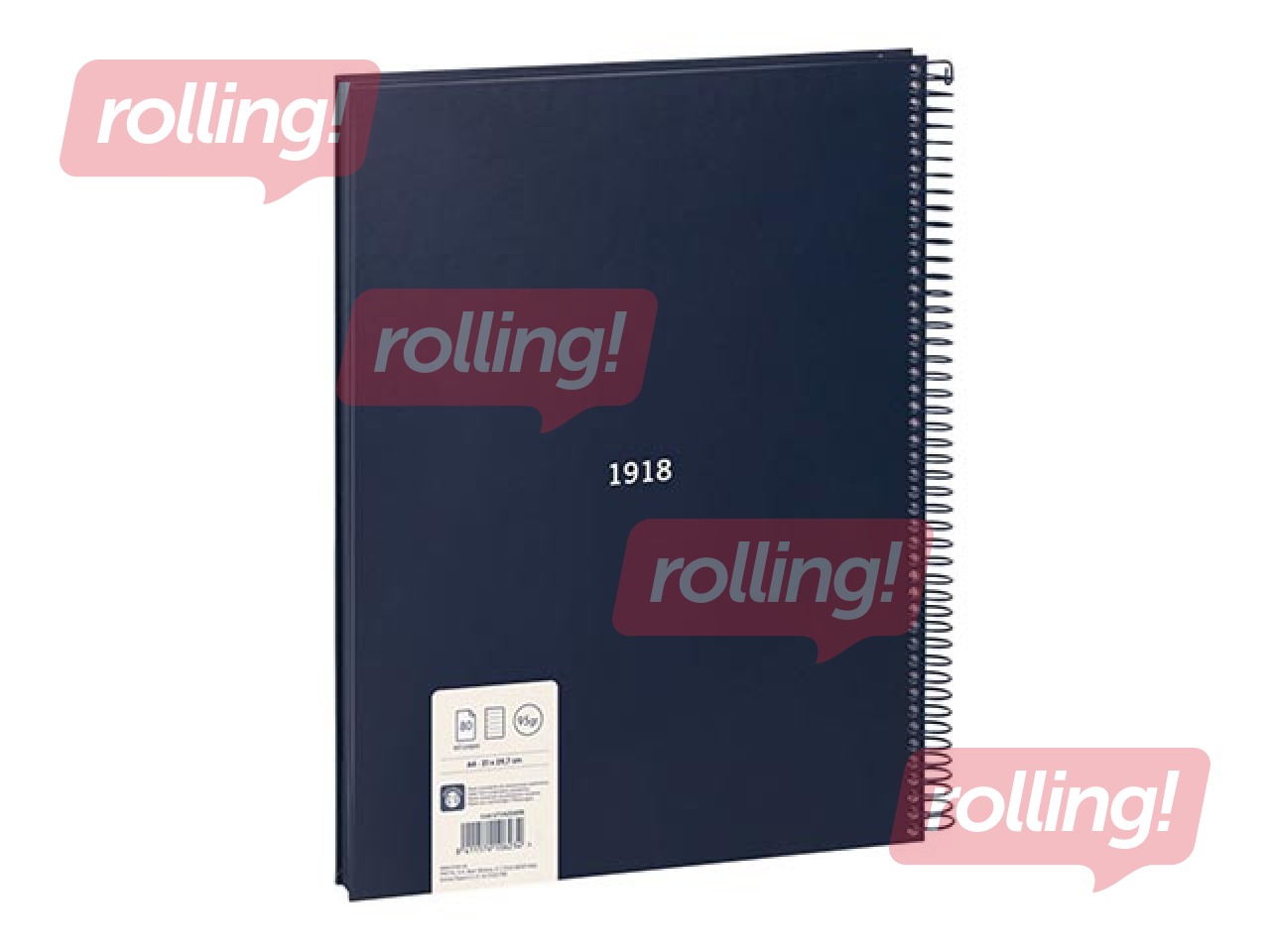 Notebook with spiral Milan, A4, ruled, 80 sheets