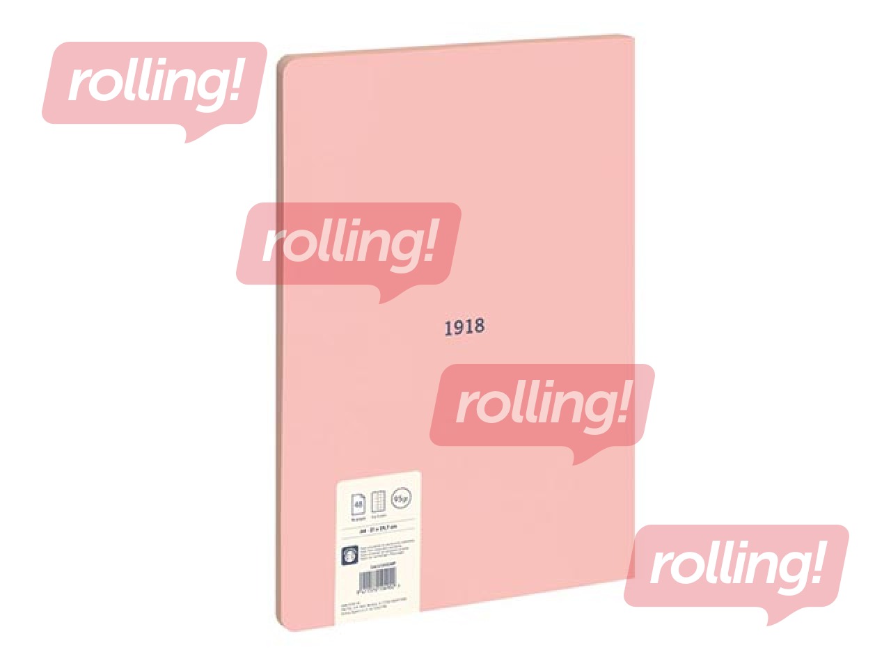 Klade mīkstos vākos Milan, A4, rūtiņu, rozā, 48 lapas