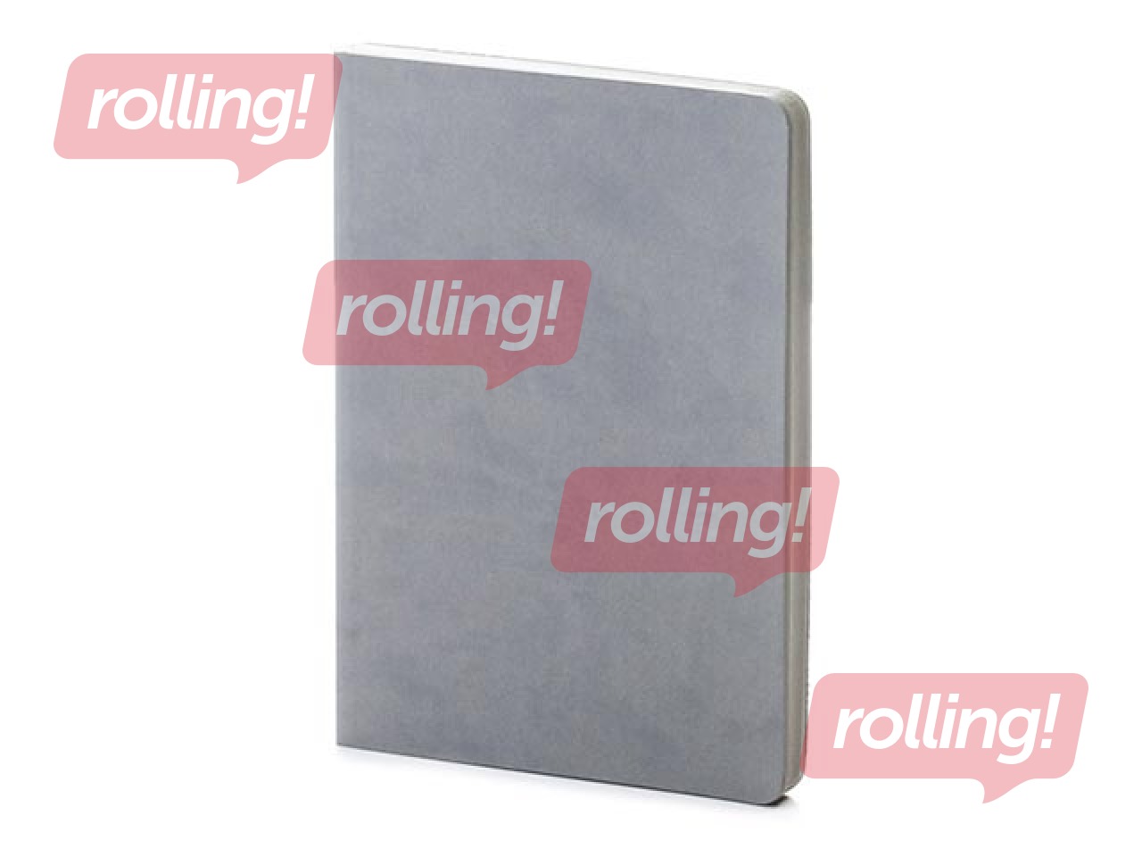 Notebook Balts M, A5, squared, gray