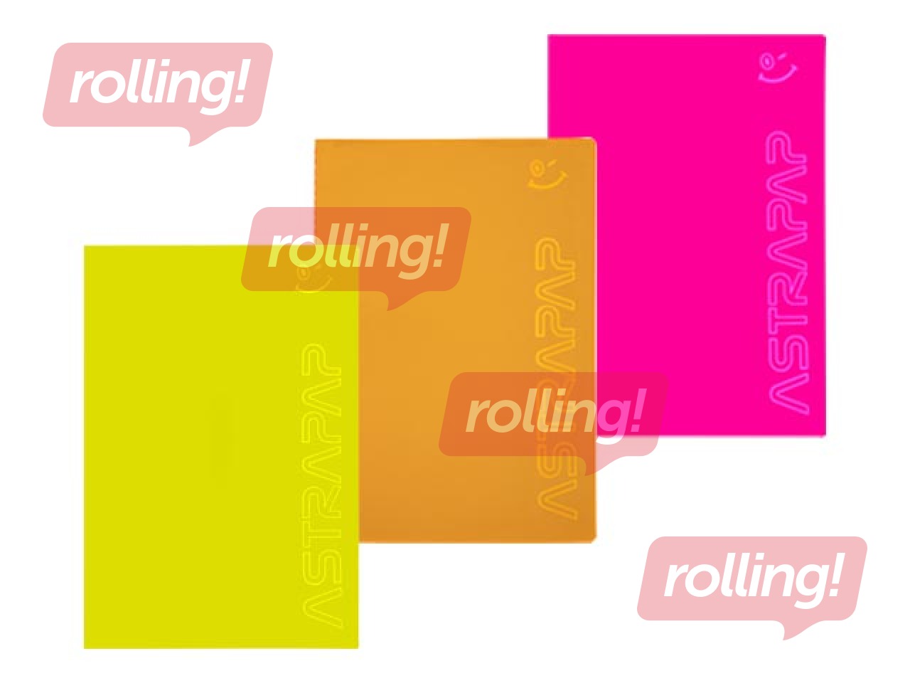 Klade atstarojoša Astra, A4, rūtiņu, fluo krāsas 60 lapas