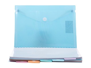 Kaustik Astra 4-osaline, A5, ruuduline, pastellvärvid, 200 lehte