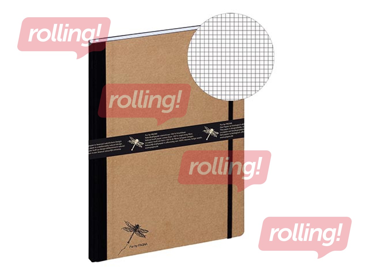 Notebook Pagna Pur, A4, squared, 160 pages