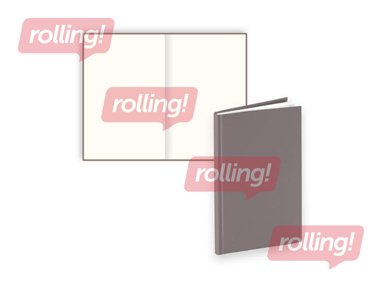 Piezīmju grāmata Chic, 125x193mm, gaiši brūna 