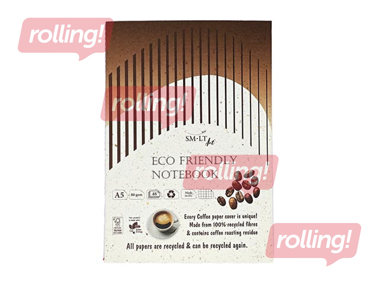 Klade Smiltainis Eco, A5, rūtiņu, 48 lapas