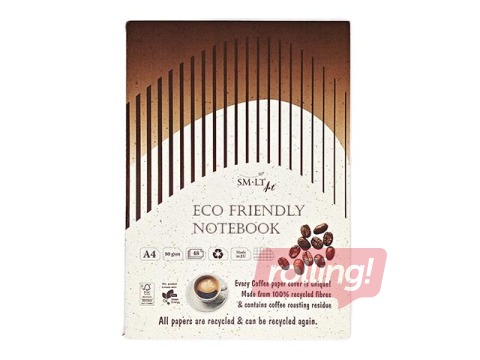 Notebook Smiltainis Eco, A4, grid, 48 sheets