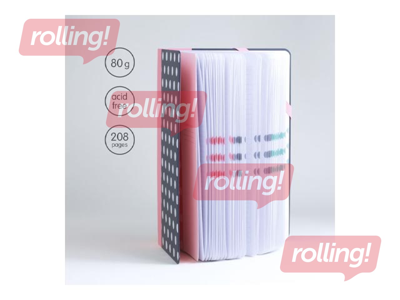 Piezīmju bloknots Milan, Medium Dots, A5, rūtiņu, 104 lapas