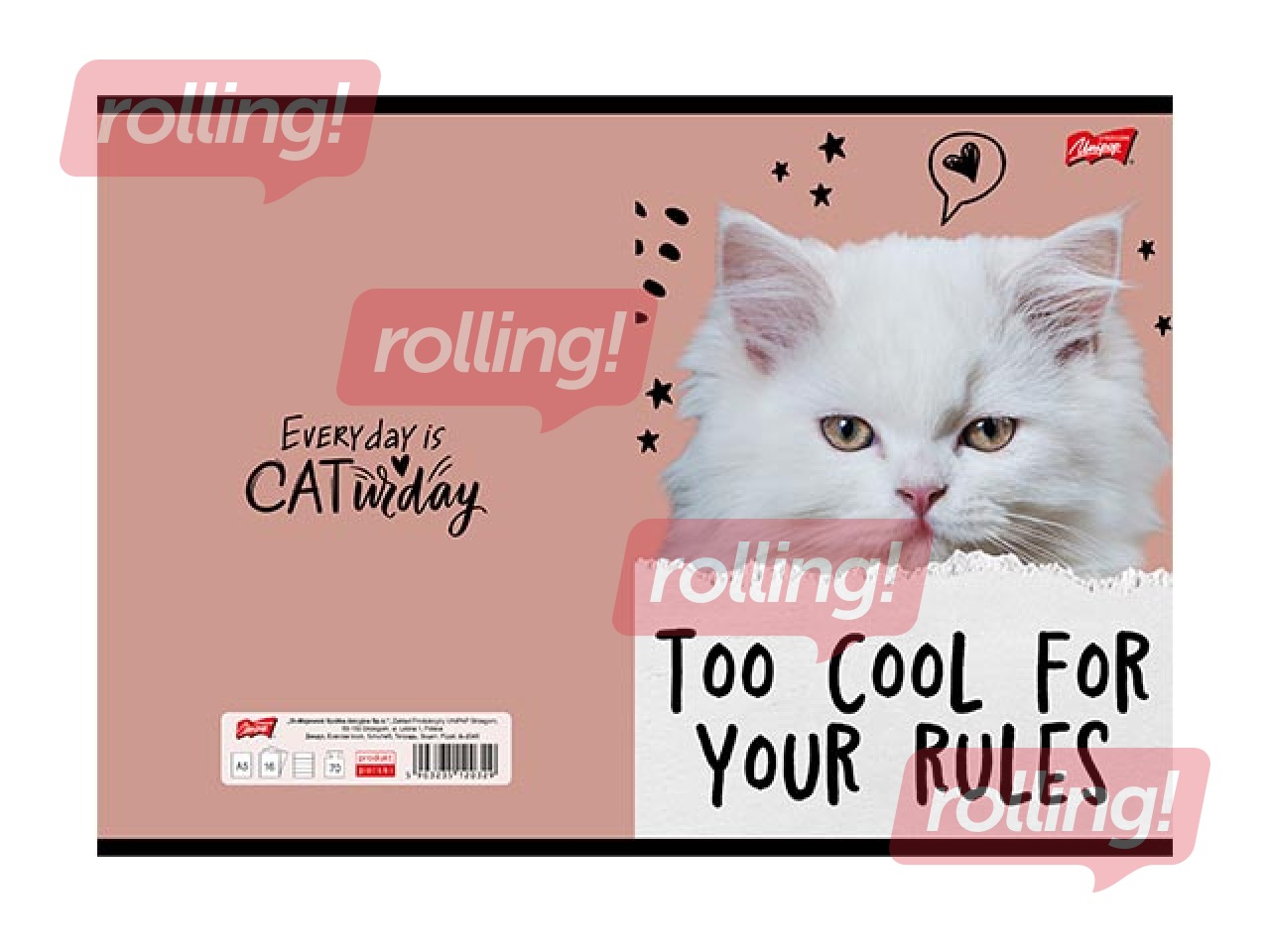 Klade Unipap, Caturday, rūtiņu, A5, 32 lapas