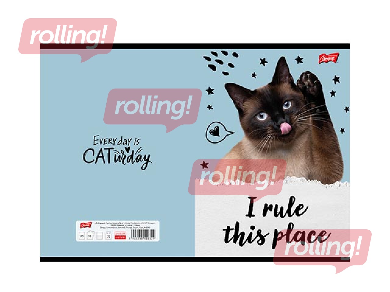 Notebook Unipap, Caturday, squared, A5, 32 sheets