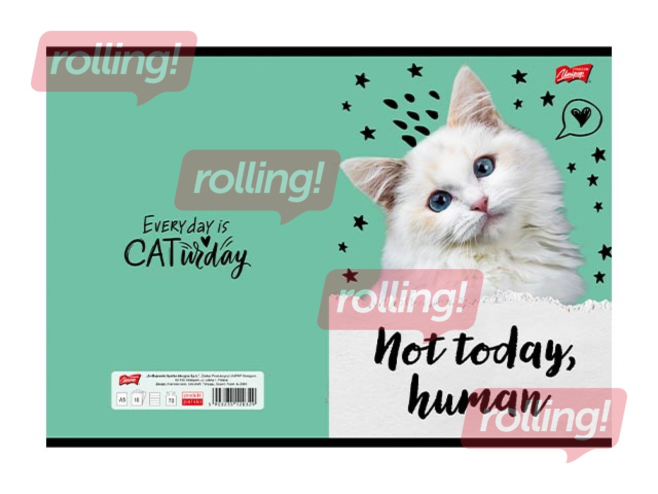 Notebook Unipap, Caturday, squared, A5, 32 sheets