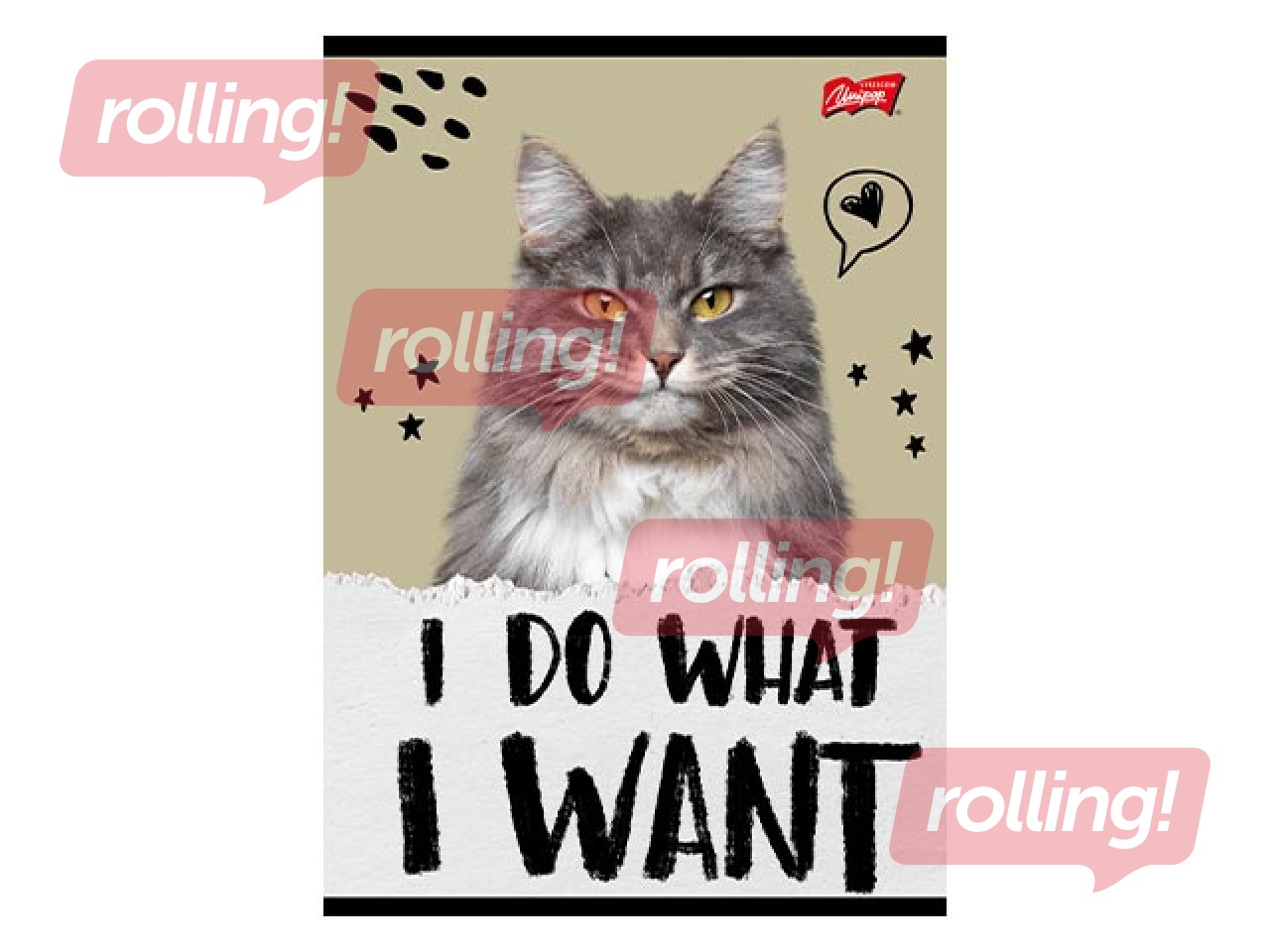 Notebook Unipap, Caturday, squared, A5, 32 sheets
