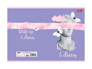 Notebook Unipap, Wake up & dream, squared, A5, 60 sheets