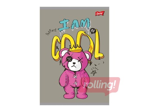 Klade Unipap, I am Cool, rūtiņu, A5, 60 lapas