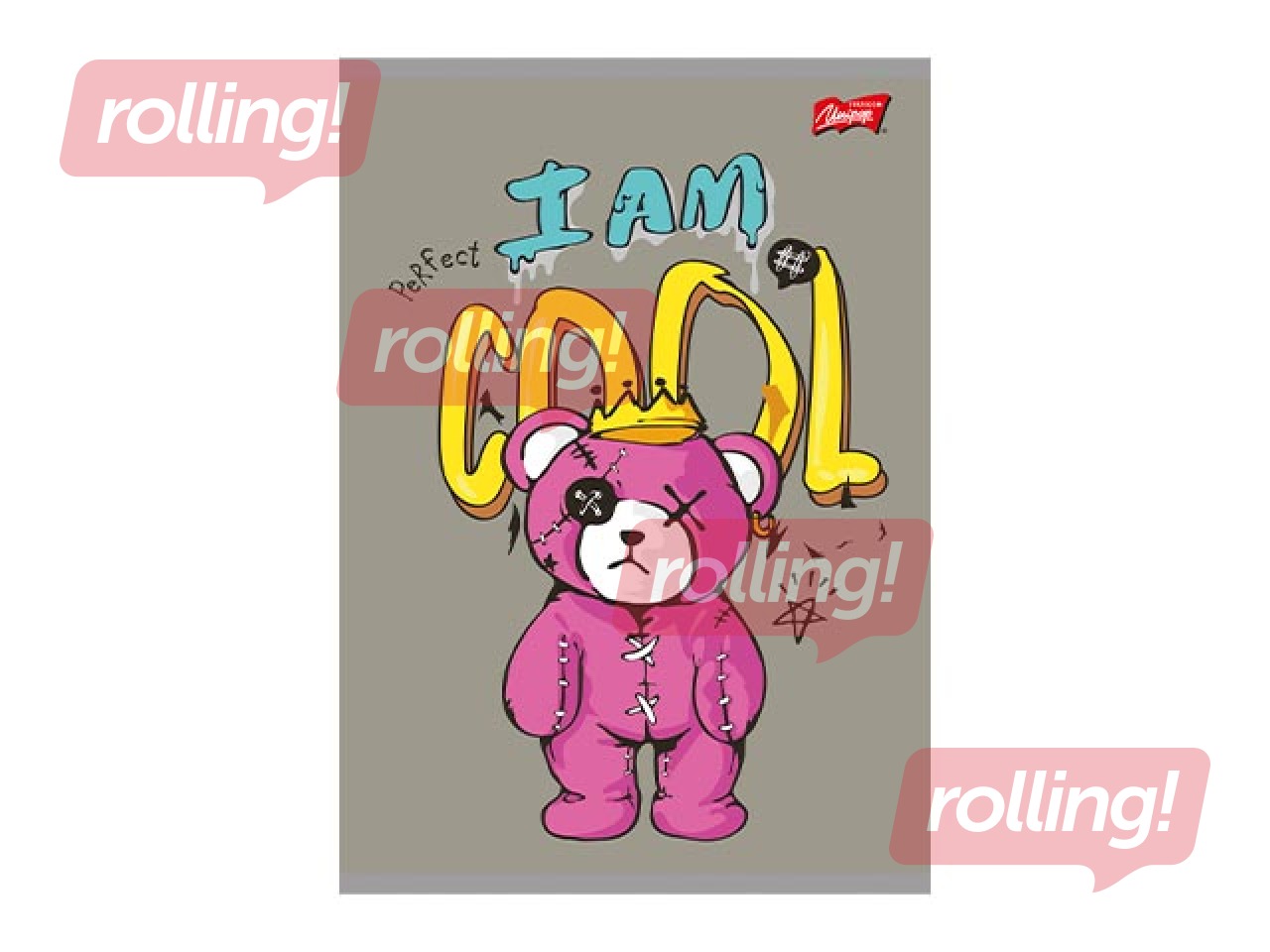 Notebook Unipap, I am Cool, squared, A5, 60 sheets