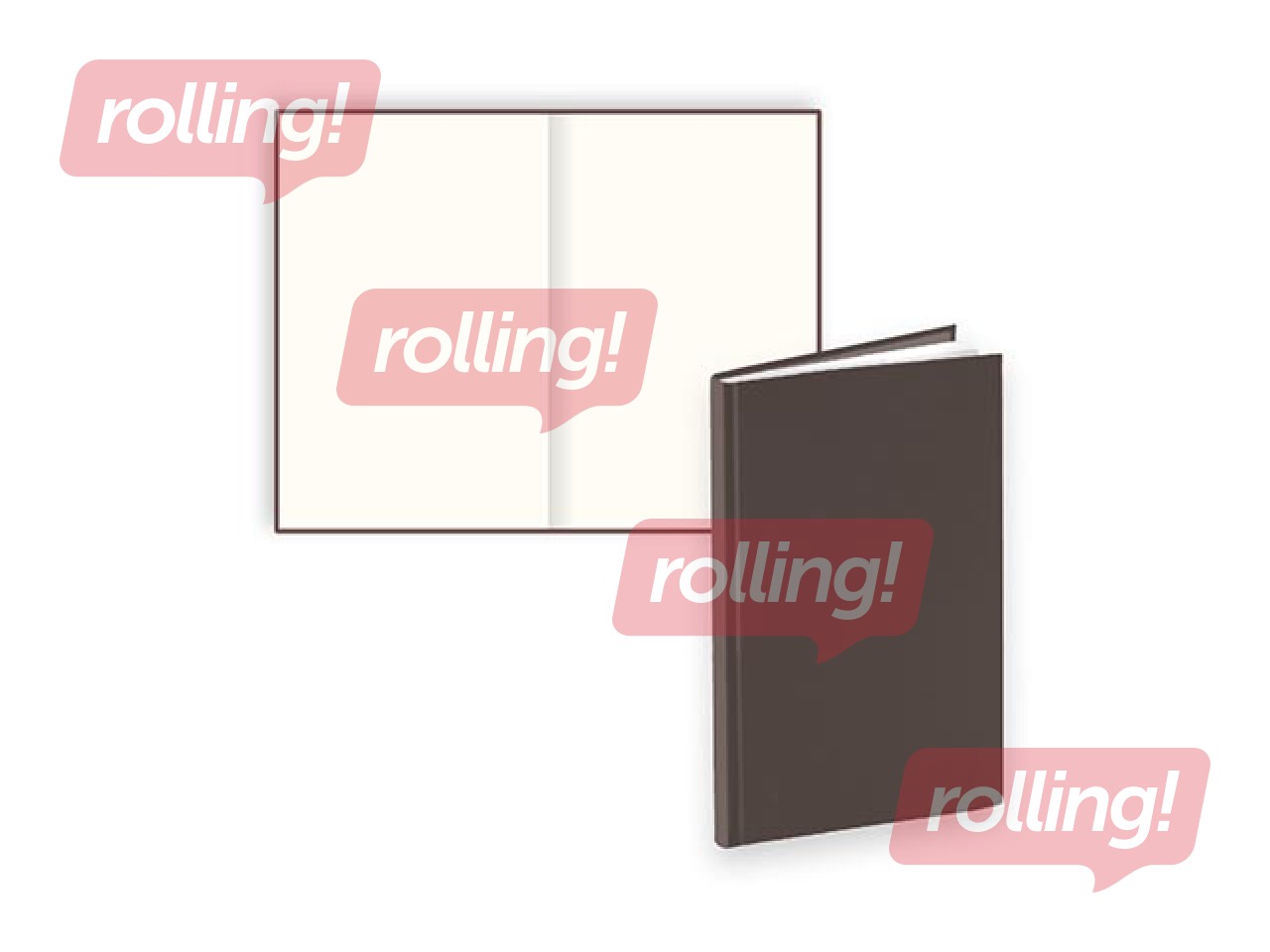 Piezīmju grāmata Chic, 125x193 mm, tumši brūns