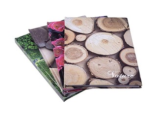 Notebook with rigid covers, A5, square ruled, various designs, 96 pages