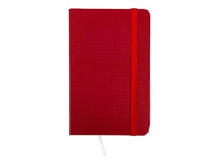 Kummipaelaga märkmik Centrum, kõva köide, jooneline, punane, A6, 80 lk