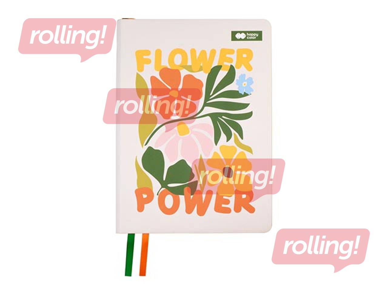 Klade ar grāmatzīmi Bloom-Boho, A5, līniju, 80 lapas