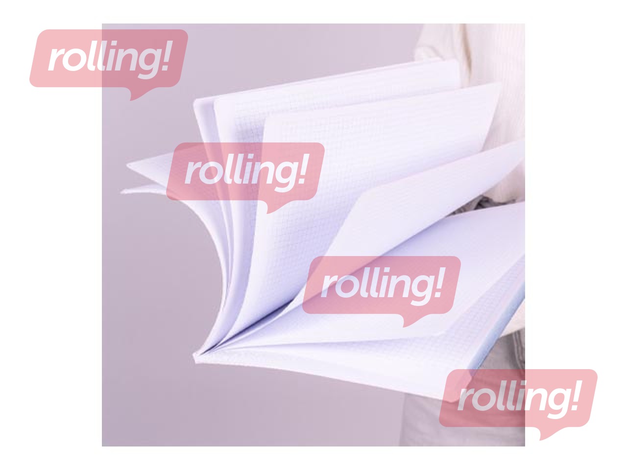 Klade mīkstos vākos Milan, Nata®, A4, rūtiņu, zila, 48 lapas