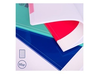 Notebook with soft cover Milan, Nata®, A4, grid, blue, 48 sheets