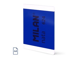 Тетрадь с мягкой обложкой Milan, Nata®, A4, клетка, синий, 48 листов