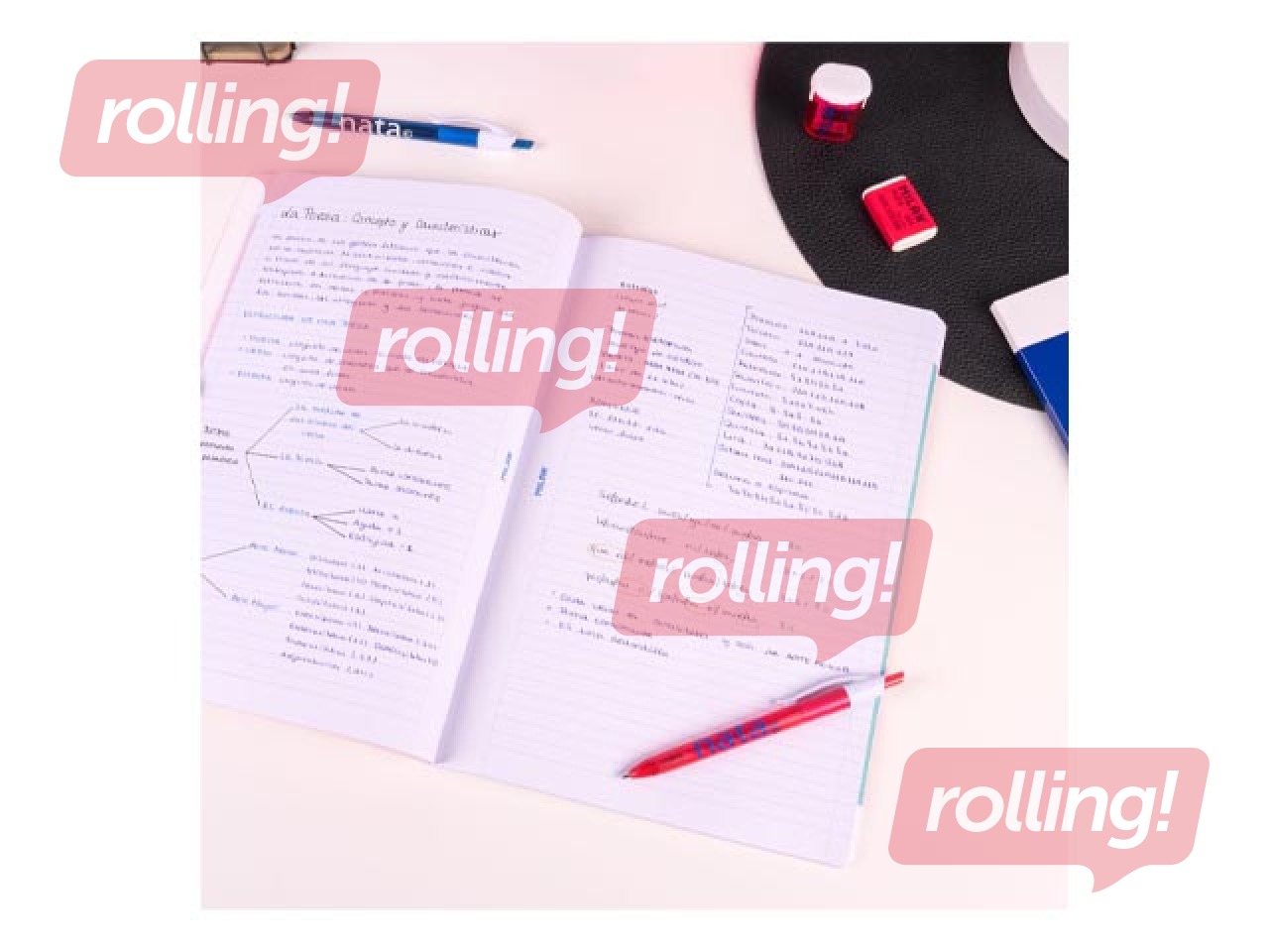 Notebook with soft cover Milan, Nata®, A4, lined, green, 48 sheets