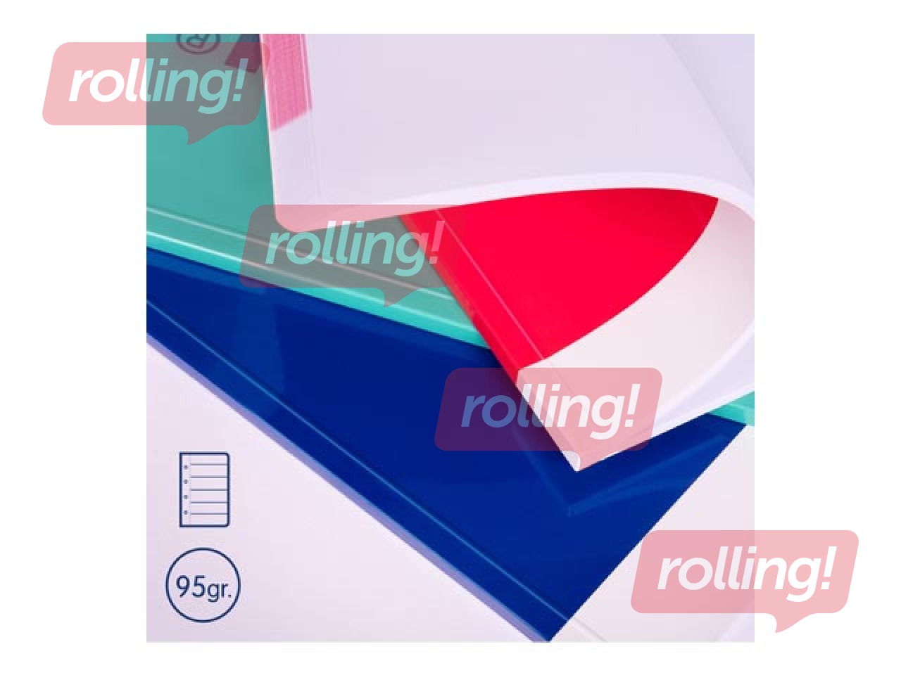 Klade mīkstos vākos Milan, Nata®, A4, līniju, rozā, 48 lapas