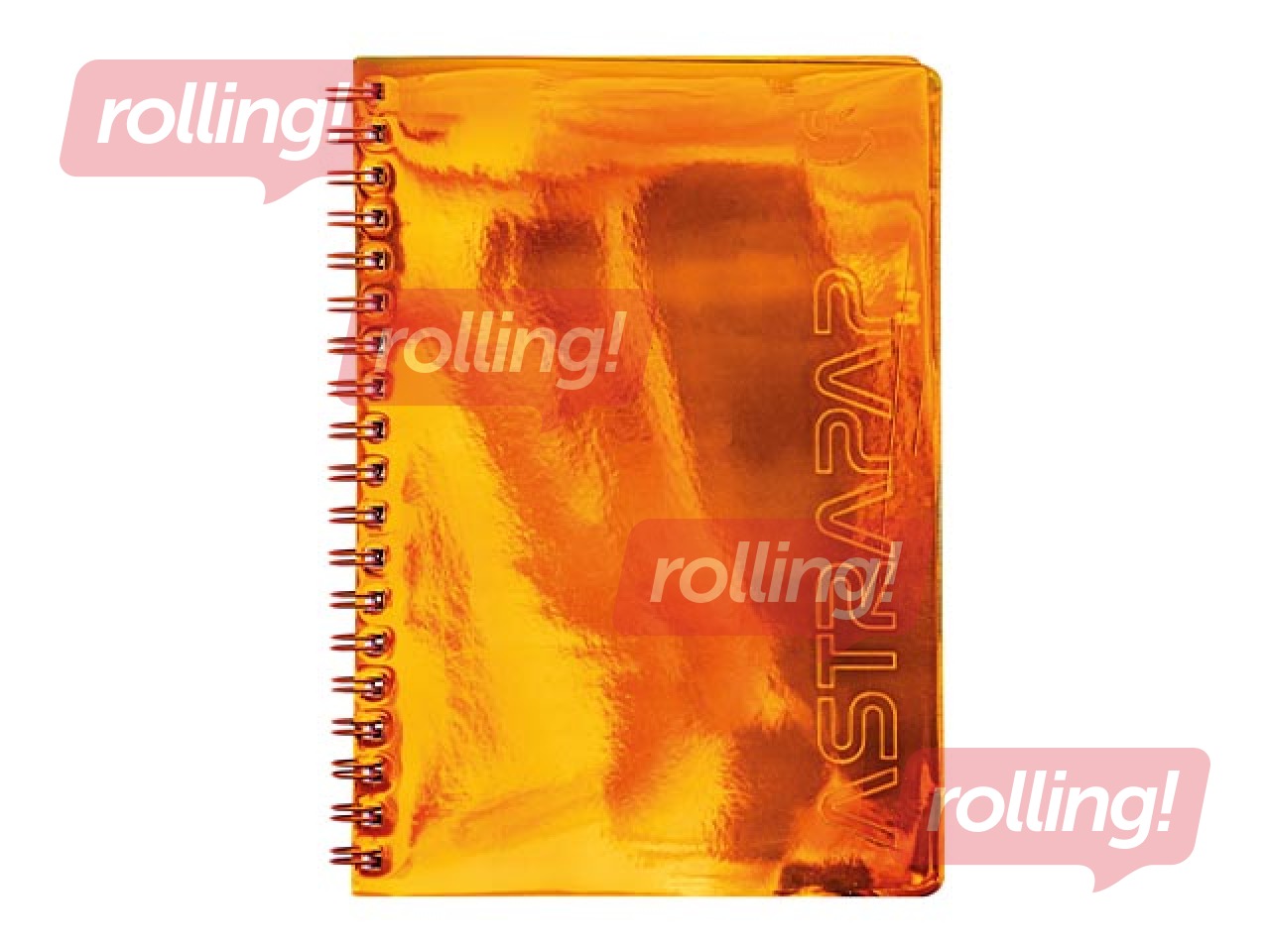 Klade ar spirāli Astra, A5, rūtiņu, hologrāfiskas krāsas, 100 lapas