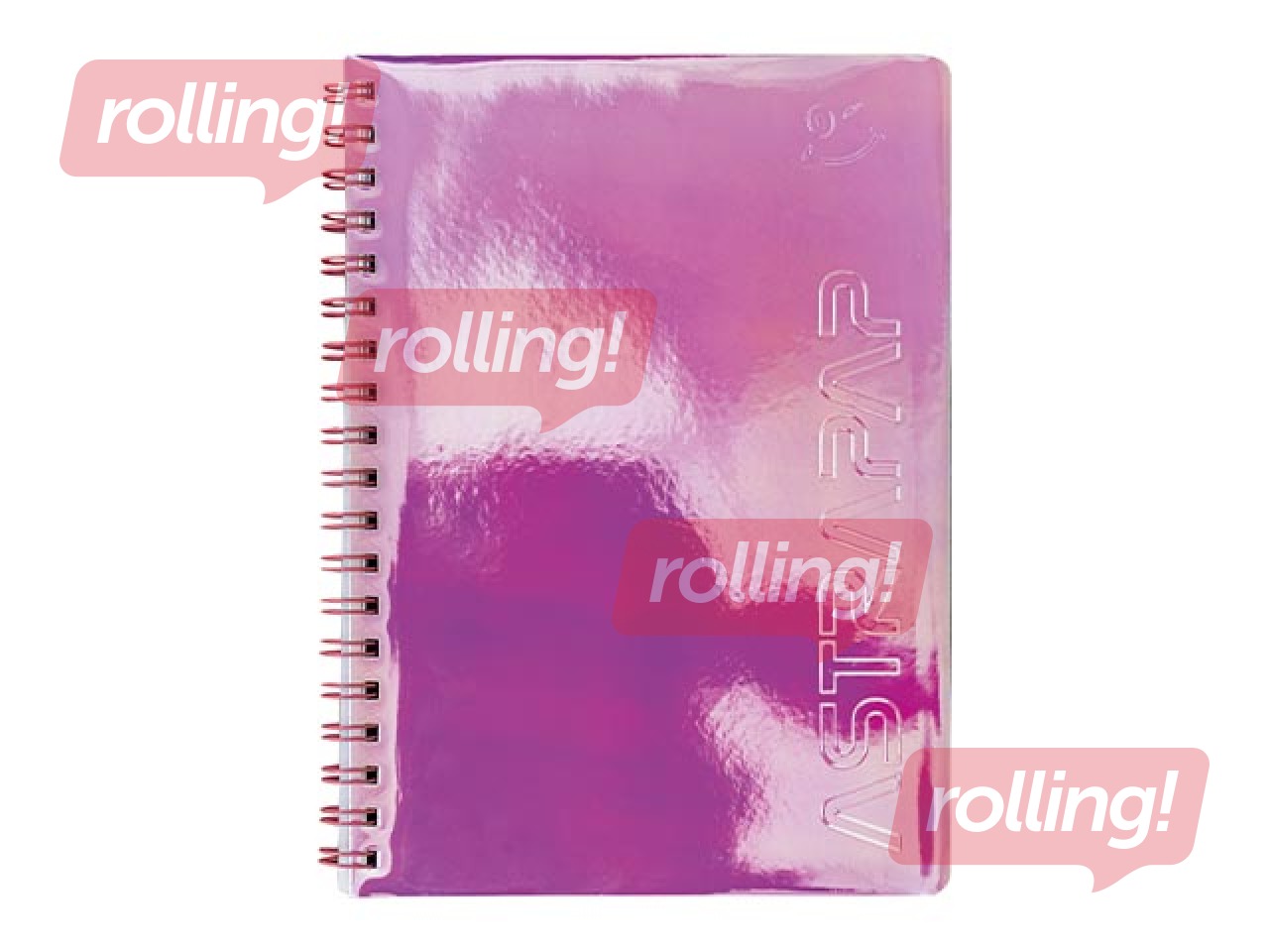 Spiral notebook Astra, A5, square, holographic colors, 100 sheets