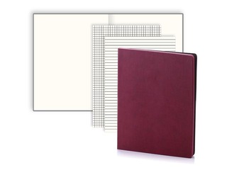 Notebook Balts L, white pages, A4, burgundy