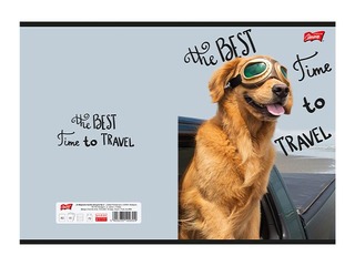 Klade Unipap, Travel Dog, rūtiņu, A5, 60 lapas