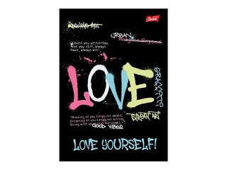 Notebook Unipap, Spray Vibe, Love, ruled, A5, 60 sheets