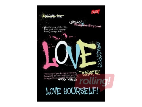 Тетрадь Unipap, Spray Vibe, Love, в линейку, A5, 60 листов