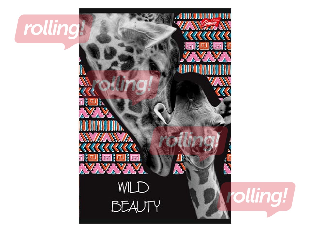 Klade Unipap, Wild Beauty, Žirafe, līniju, A5, 60 lapas