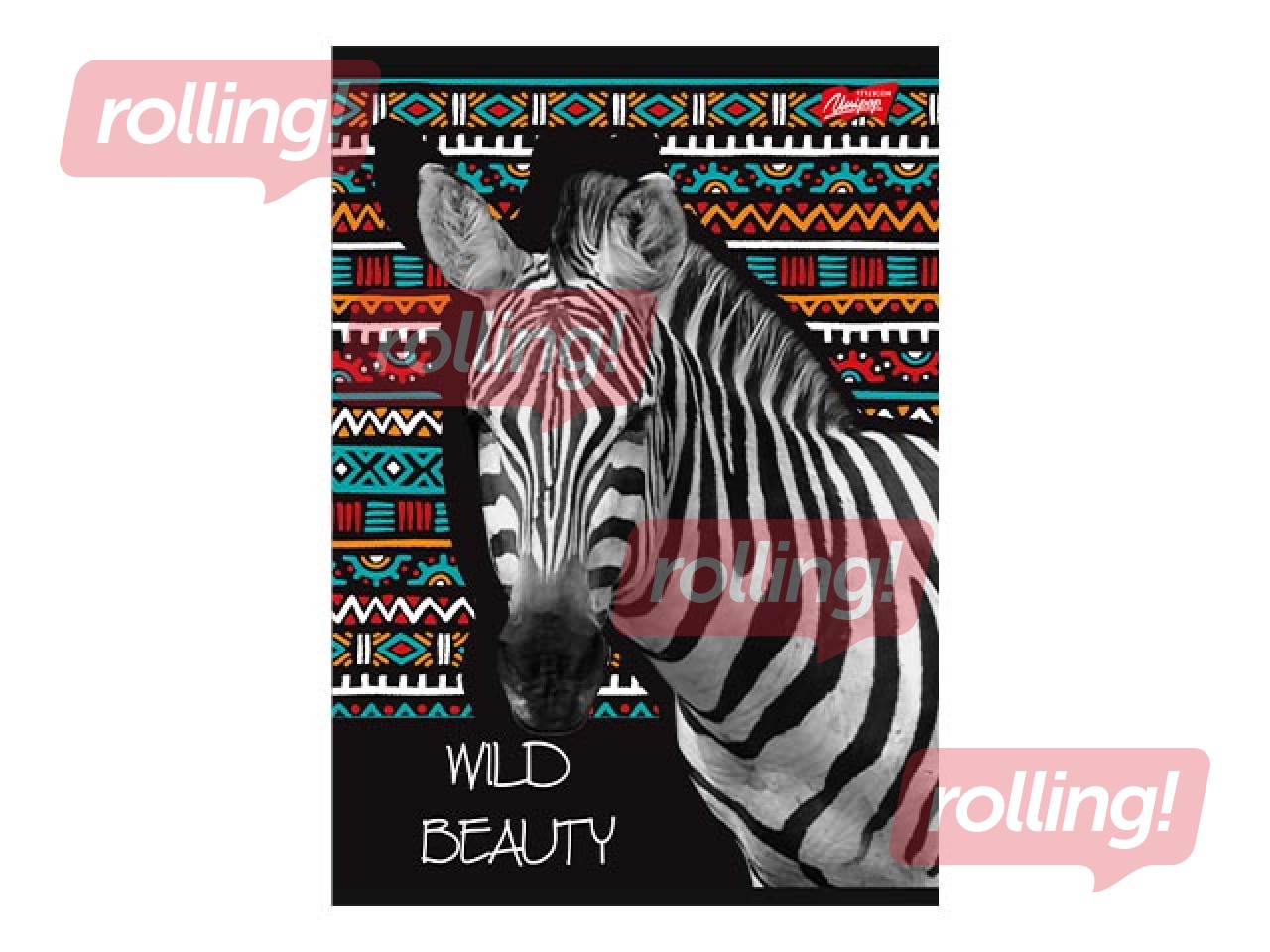 Klade Unipap, Wild Beauty, Zebra, līniju, A5, 60 lapas