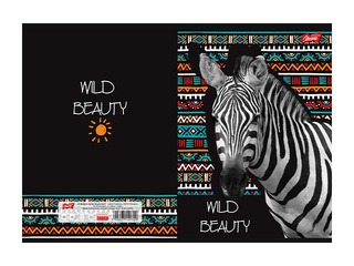 Klade Unipap, Wild Beauty, Zebra, līniju, A5, 60 lapas