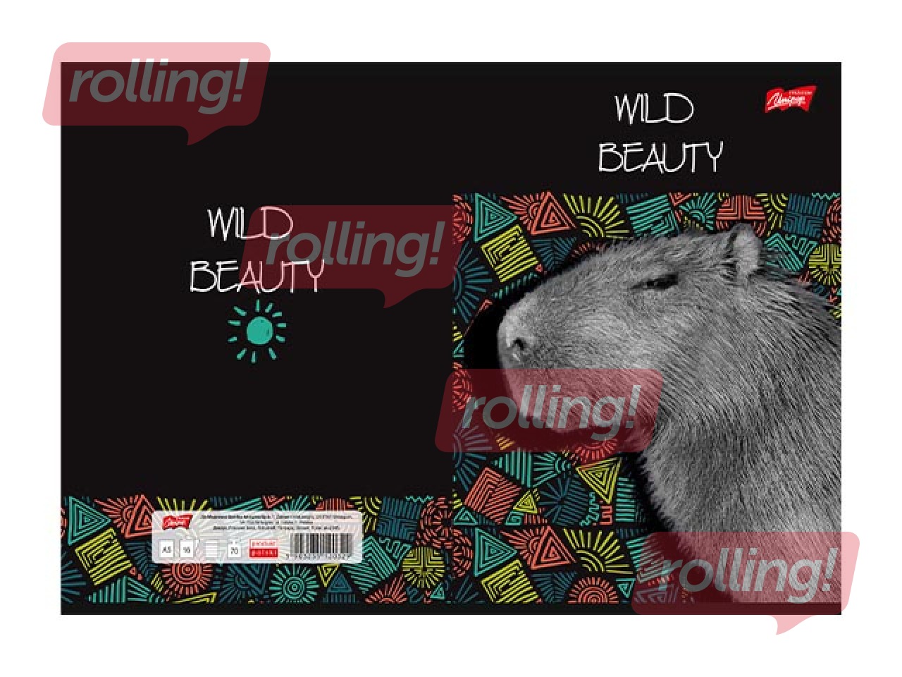 Klade Unipap, Wild Beauty, Kapibara, līniju, A5, 60 lapas