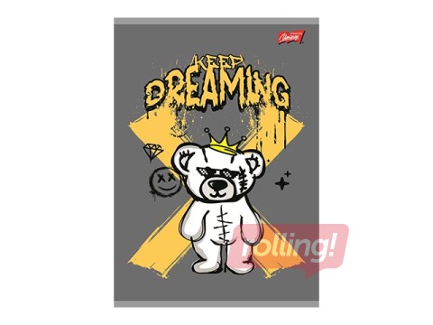 Klade Unipap, Keep Dreaming, rūtiņu, A4, 80 lapas