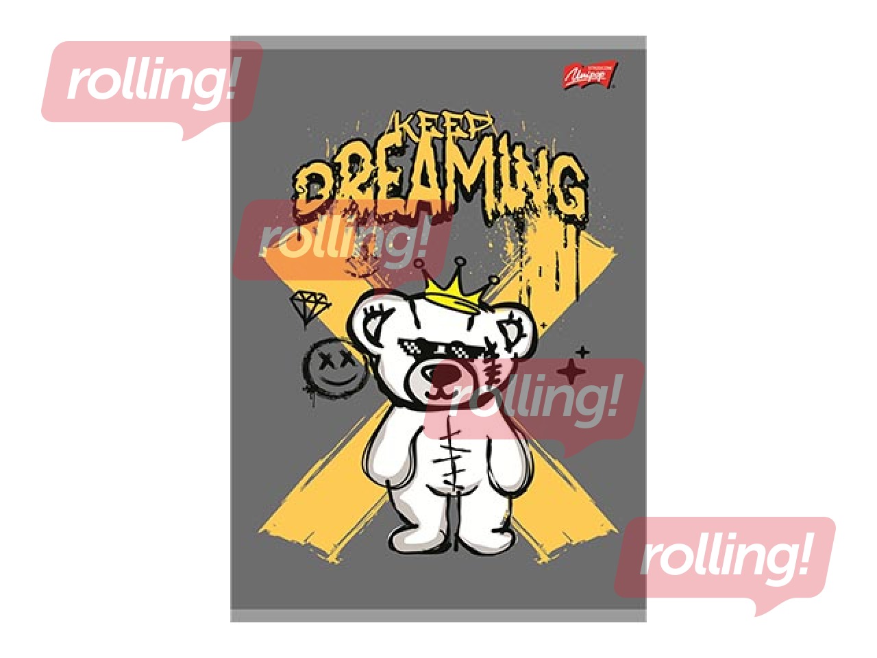 Notebook Unipap, Keep Dreaming, squared, A4, 80 sheets