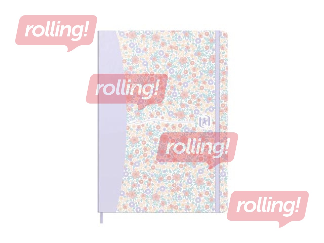 Блокнот Oxford Floral, A5, в клетку, 160 листов