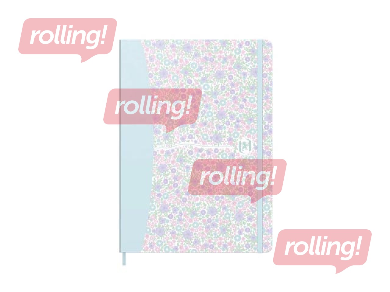 Piezīmju grāmata Oxford Floral, A5, rūtiņu, 160 lapas  