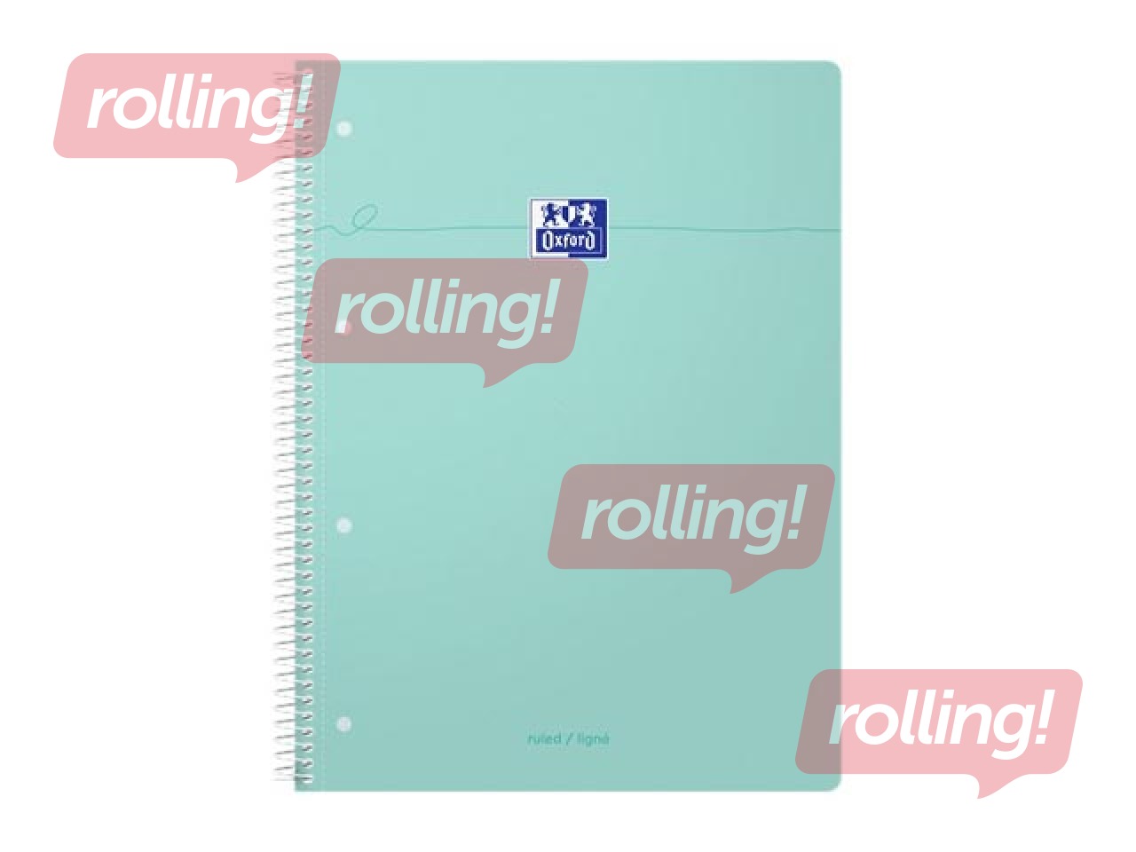 Notebook Oxford, A4+, ruled, 80 sheets, pastel