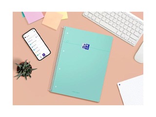 Notebook Oxford, A4+, ruled, 80 sheets, pastel