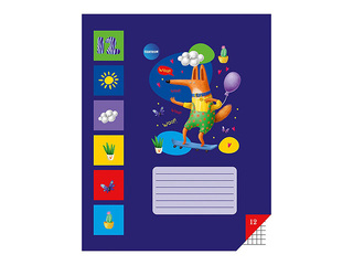 Burtnīca Centrum, ar dzīvniekiem, rūtiņu 12 lapas